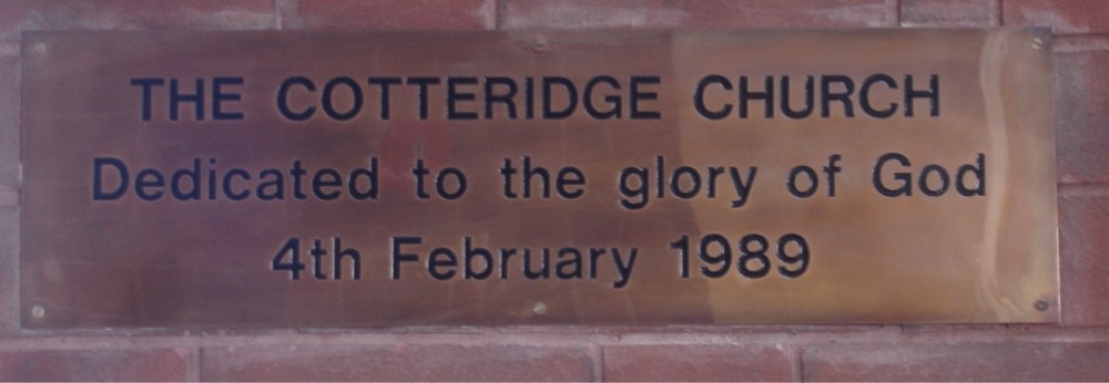 Dedication Plaque